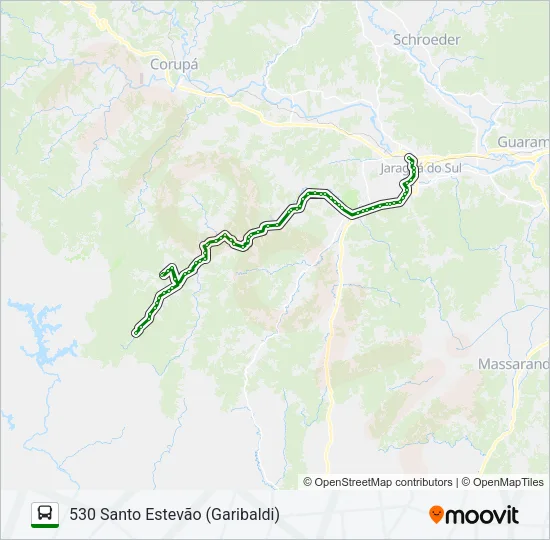 530 SANTO ESTEVÃO (GARIBALDI) Bus Line Map
