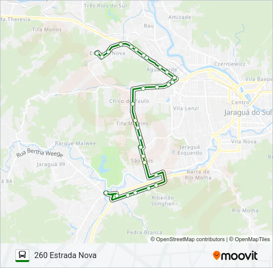 260 ESTRADA NOVA Bus Line Map