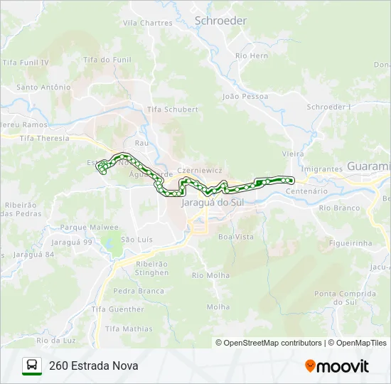 260 ESTRADA NOVA Bus Line Map
