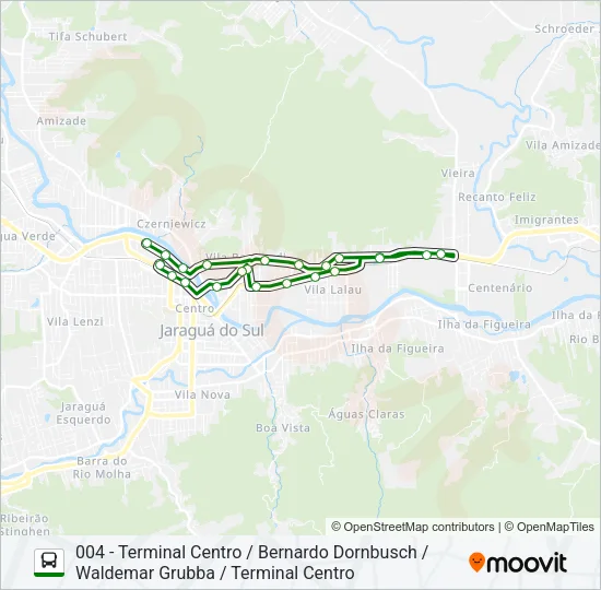 004 CIRCULAR CENTENÁRIO Bus Line Map