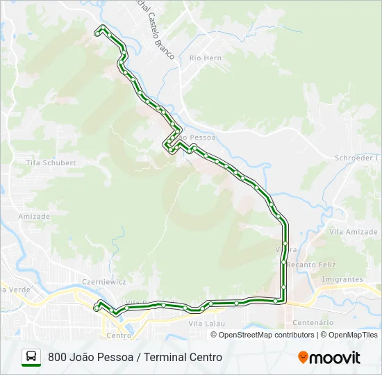 800 JOÃO PESSOA Bus Line Map