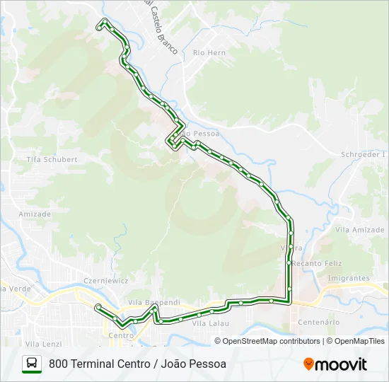 800 JOÃO PESSOA Bus Line Map