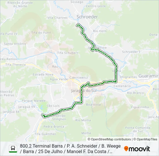 800 JOÃO PESSOA Bus Line Map