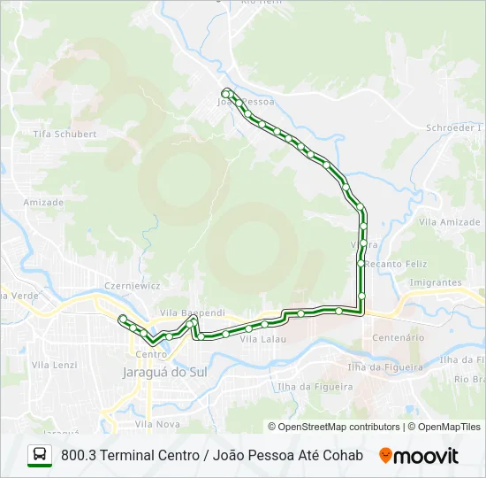 800 JOÃO PESSOA Bus Line Map