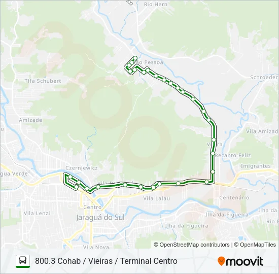 800 JOÃO PESSOA Bus Line Map