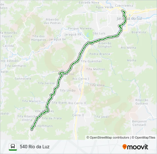 540 RIO DA LUZ Bus Line Map