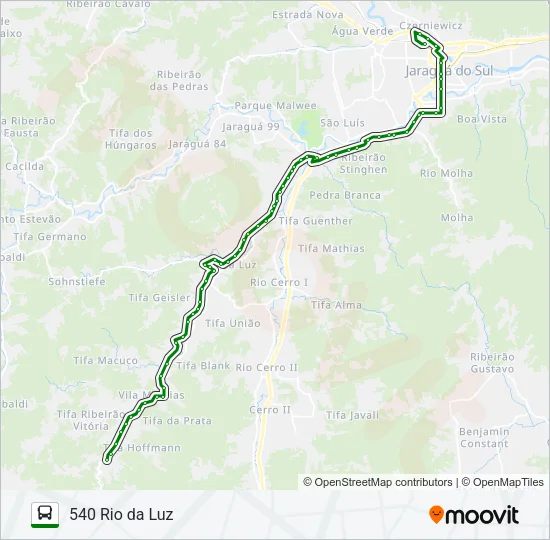 540 RIO DA LUZ Bus Line Map