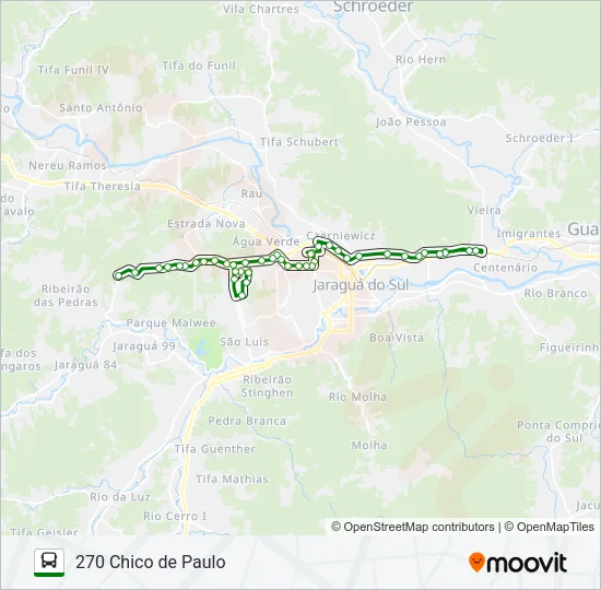 270 CHICO DE PAULO Bus Line Map