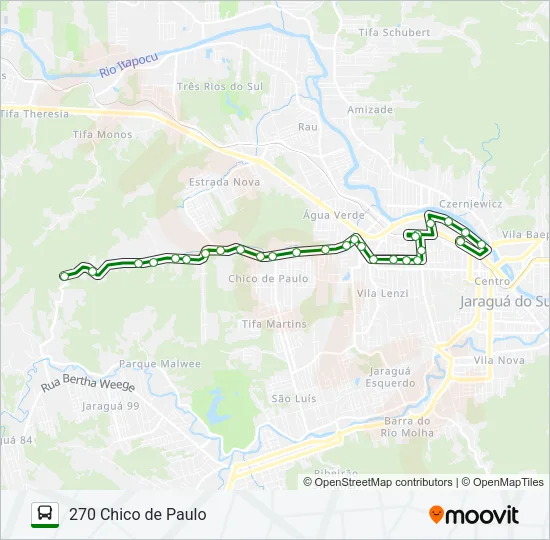 270 CHICO DE PAULO Bus Line Map