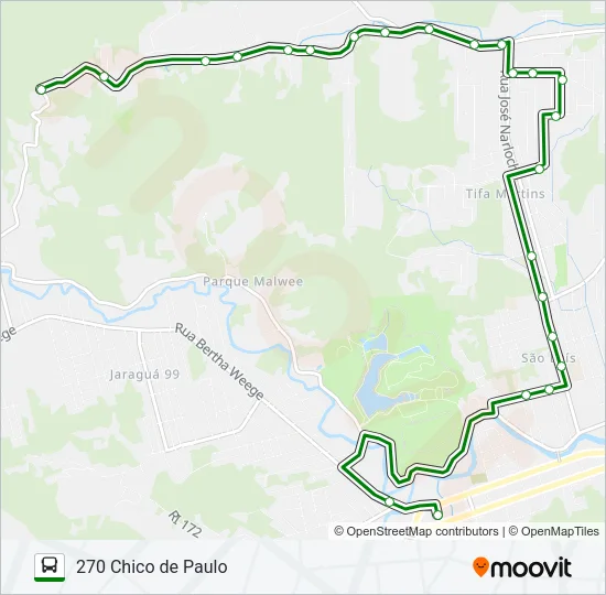 270 CHICO DE PAULO Bus Line Map