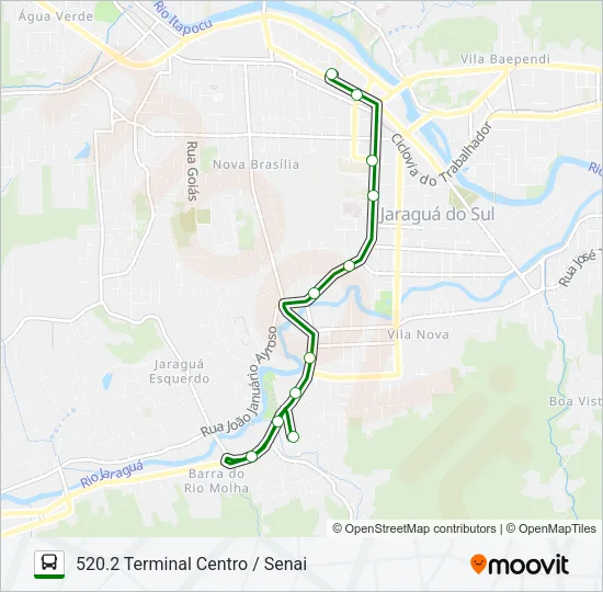 520 RIO MOLHA Bus Line Map