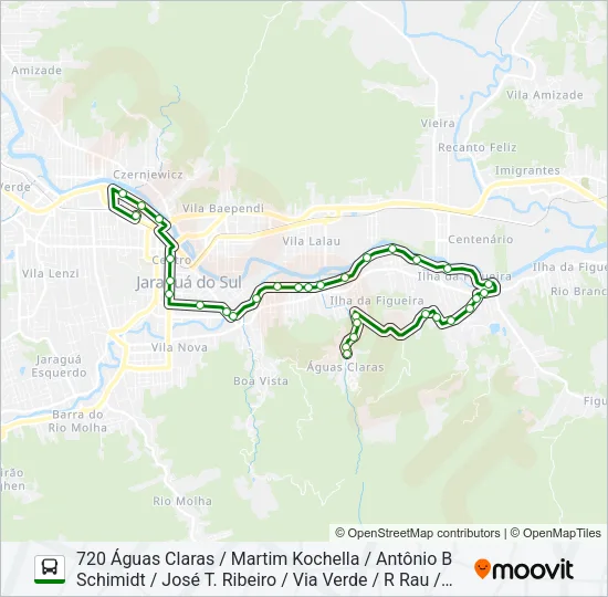 720 ÁGUAS CLARAS Bus Line Map
