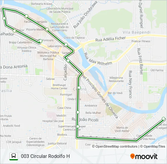 003 CIRCULAR RODOLFO H Bus Line Map