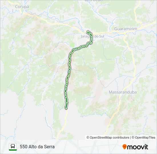 550 ALTO DA SERRA Bus Line Map