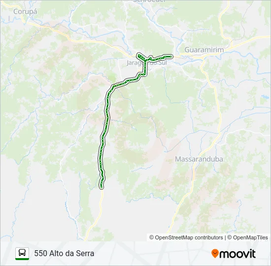 550 ALTO DA SERRA Bus Line Map