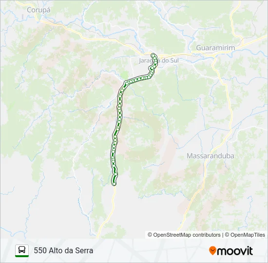 550 ALTO DA SERRA Bus Line Map