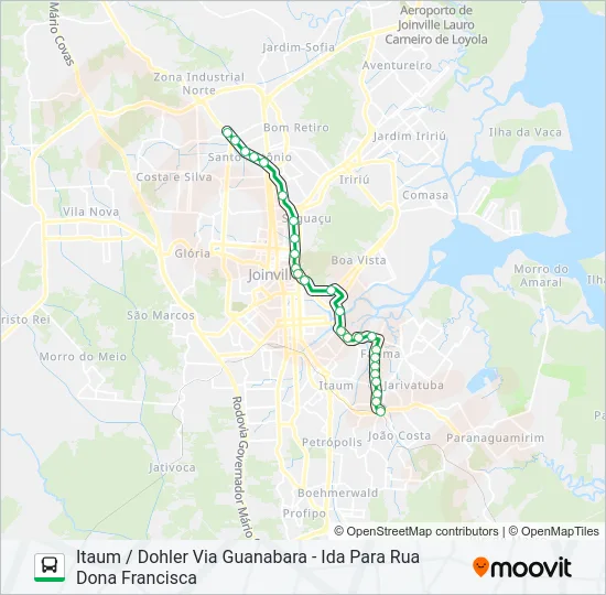 1749 ITAUM / DOHLER VIA GUANABARA  Line Map