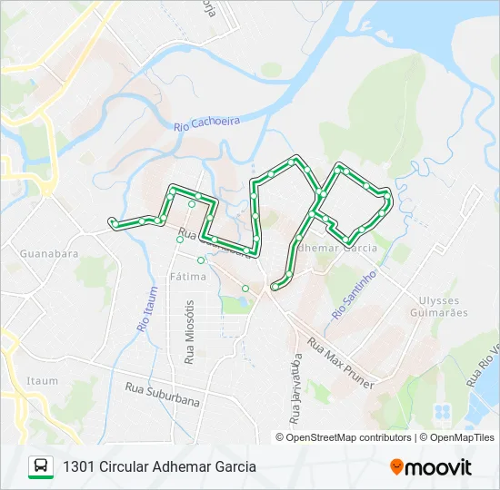 1301 CIRCULAR ADHEMAR GARCIA  Line Map