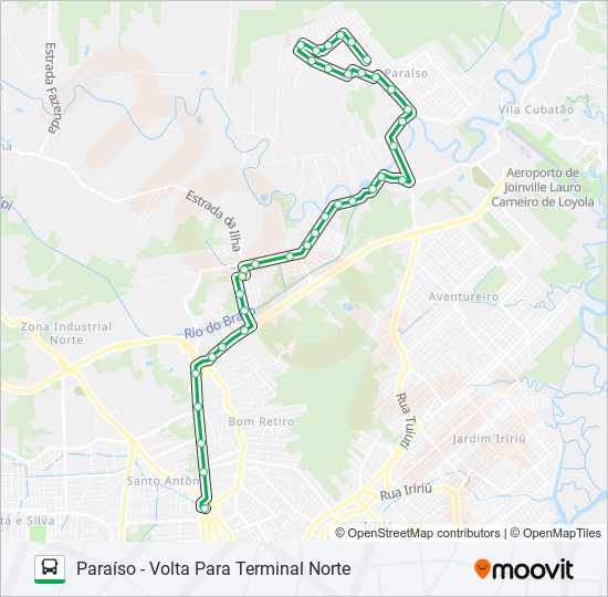 Mapa de 0206 PARAÍSO de autobús