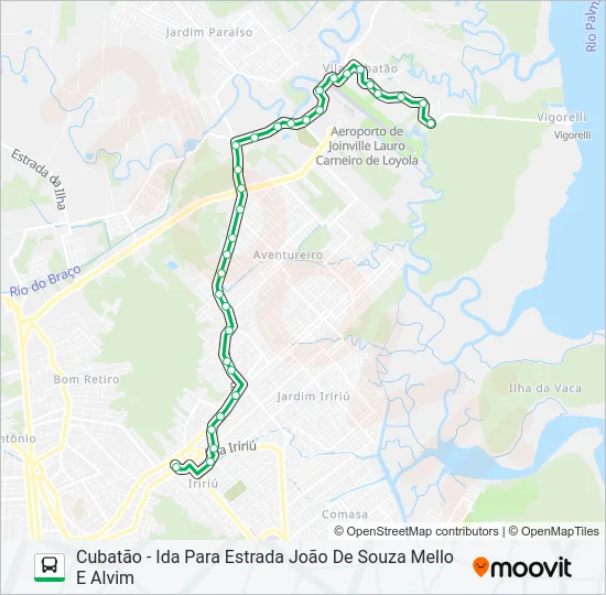0234 CUBATÃO  Line Map