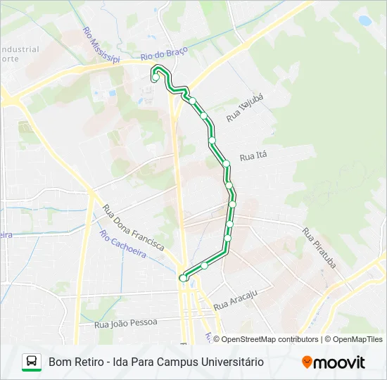 0205 BOM RETIRO  Line Map