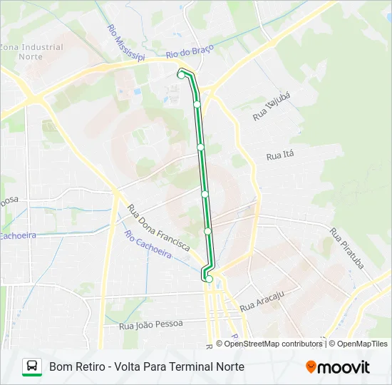 0205 BOM RETIRO  Line Map