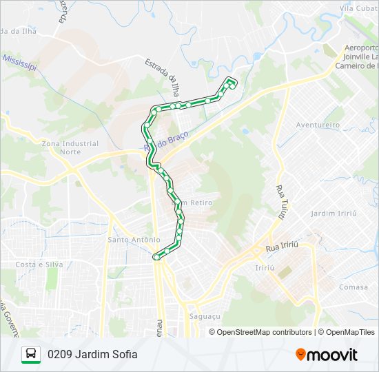 0209 JARDIM SOFIA bus Line Map