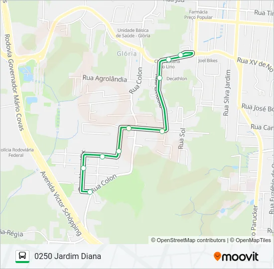 0250 JARDIM DIANA  Line Map
