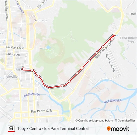 0043 TUPY / CENTRO  Line Map