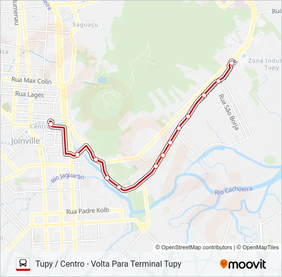 0043 TUPY / CENTRO  Line Map
