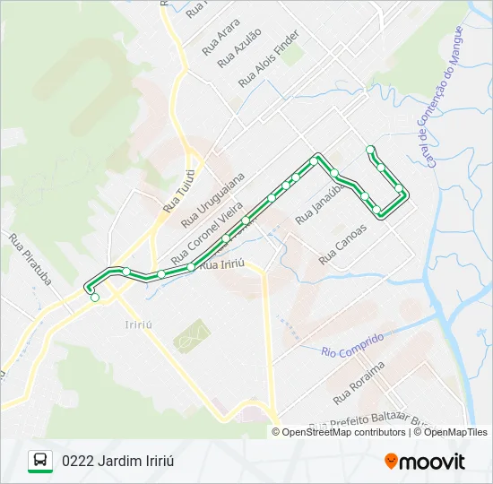 0222 JARDIM IRIRIÚ  Line Map