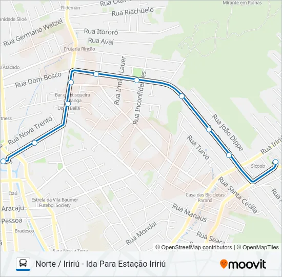 0136 NORTE / IRIRIÚ  Line Map