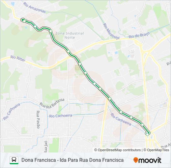 Mapa de 0204 DONA FRANCISCA de autobús