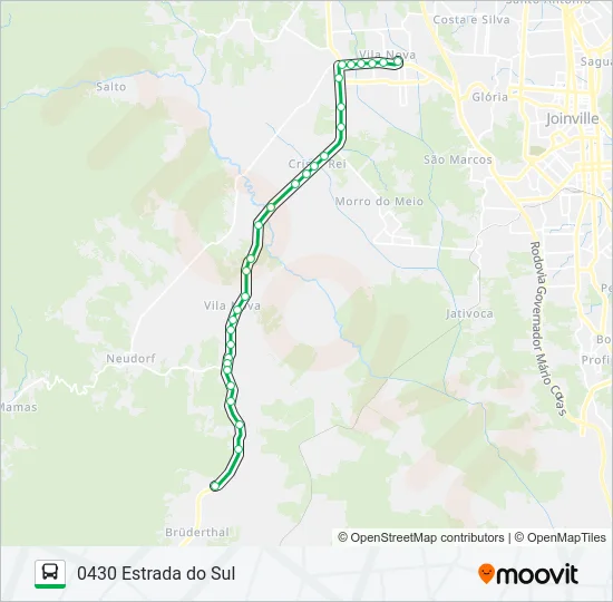 0430 ESTRADA DO SUL  Line Map