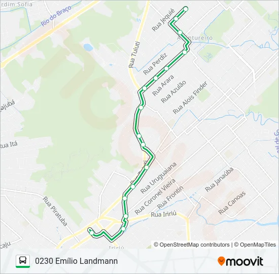 0230 EMÍLIO LANDMANN  Line Map