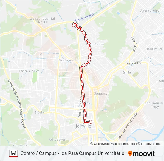 0241 CENTRO / CAMPUS  Line Map