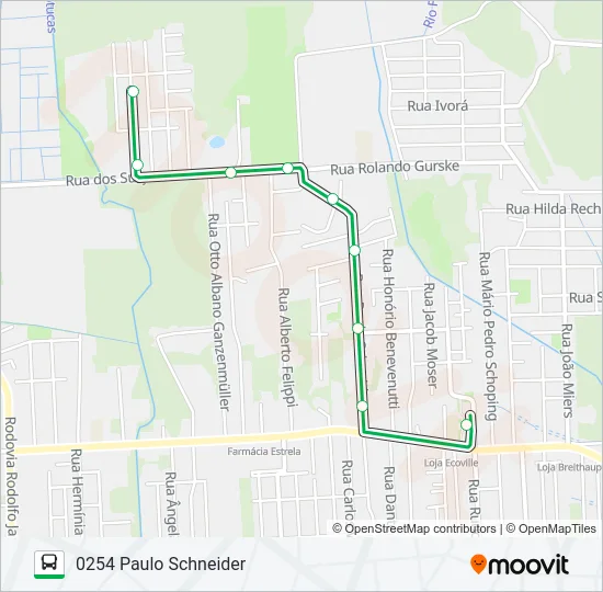 0254 PAULO SCHNEIDER  Line Map