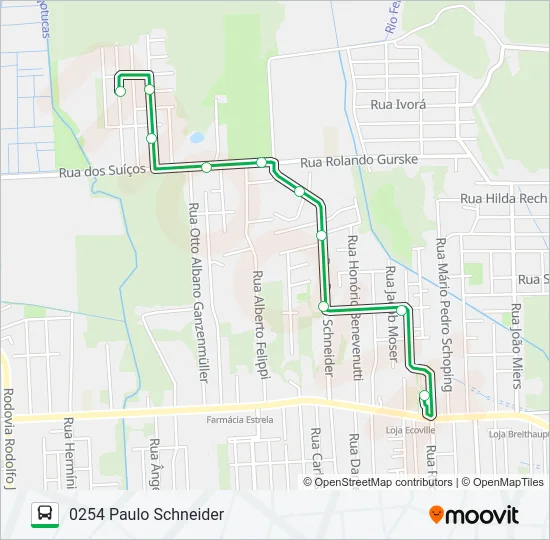 0254 PAULO SCHNEIDER  Line Map