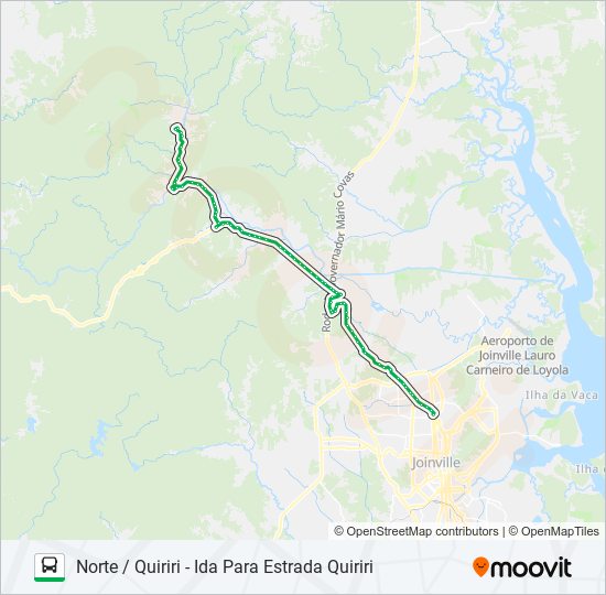 Mapa de 4100 NORTE / QUIRIRI de autobús