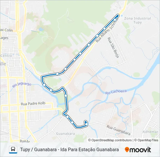 0140 TUPY / GUANABARA  Line Map