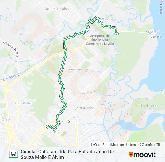 0224 CIRCULAR CUBATÃO  Line Map