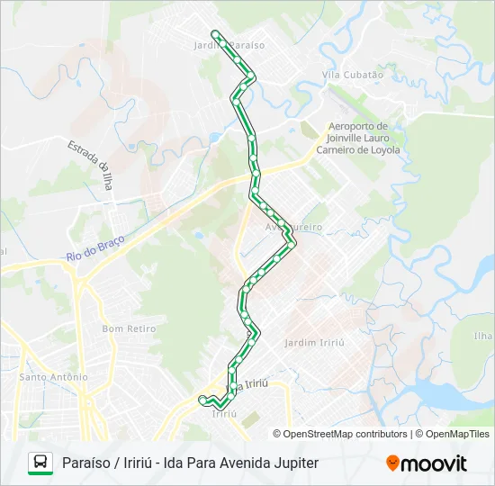 0236 PARAÍSO / IRIRIÚ  Line Map
