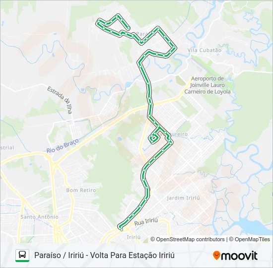 0236 PARAÍSO / IRIRIÚ  Line Map