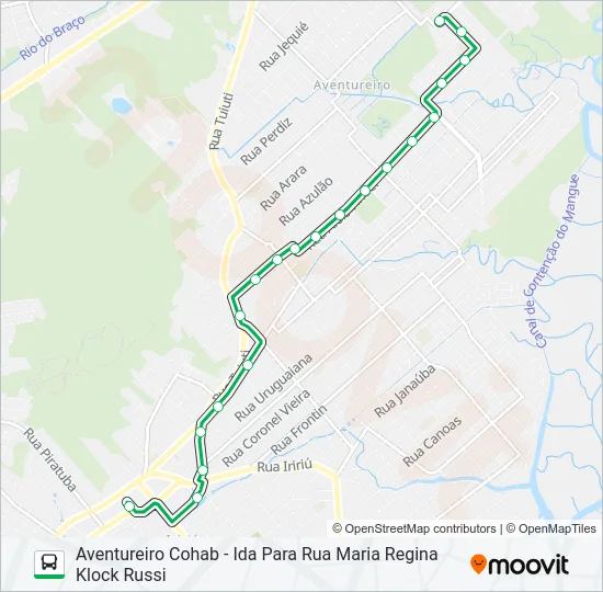 0231 AVENTUREIRO COHAB  Line Map