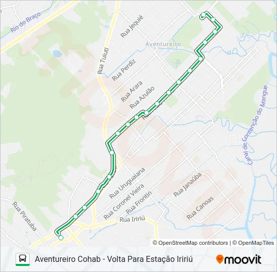 0231 AVENTUREIRO COHAB  Line Map