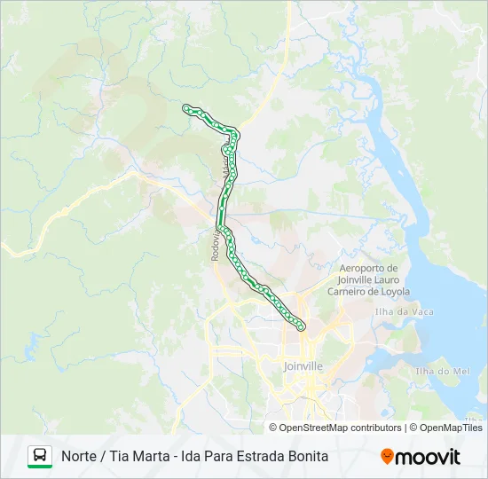 0423 NORTE / TIA MARTA  Line Map
