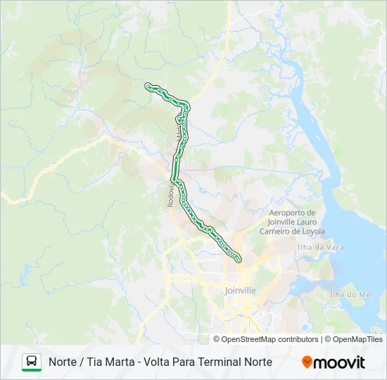 0423 NORTE / TIA MARTA  Line Map