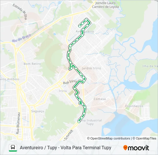0215 AVENTUREIRO / TUPY  Line Map