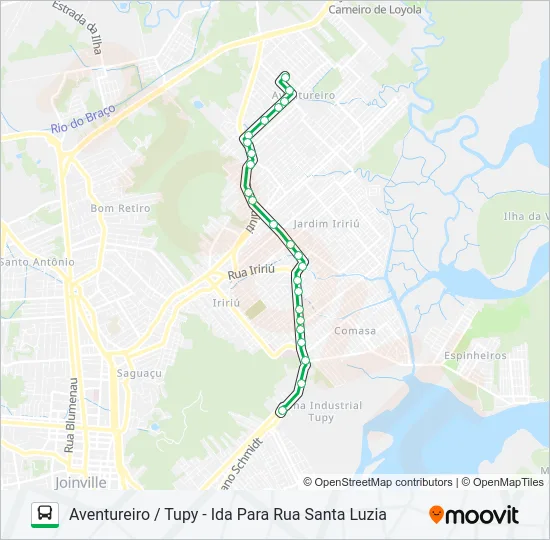 0215 AVENTUREIRO / TUPY  Line Map