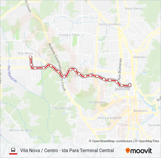 0500 VILA NOVA / CENTRO  Line Map